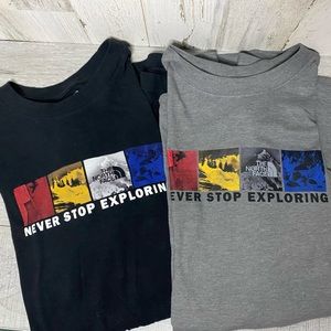 2 Mens North Face Tshirts